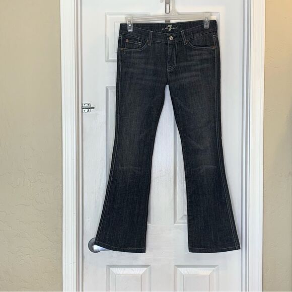 7 For All Mankind "A" Pocket Low Rise Flare Jeans Women's Size 29 - Picture 11 of 12